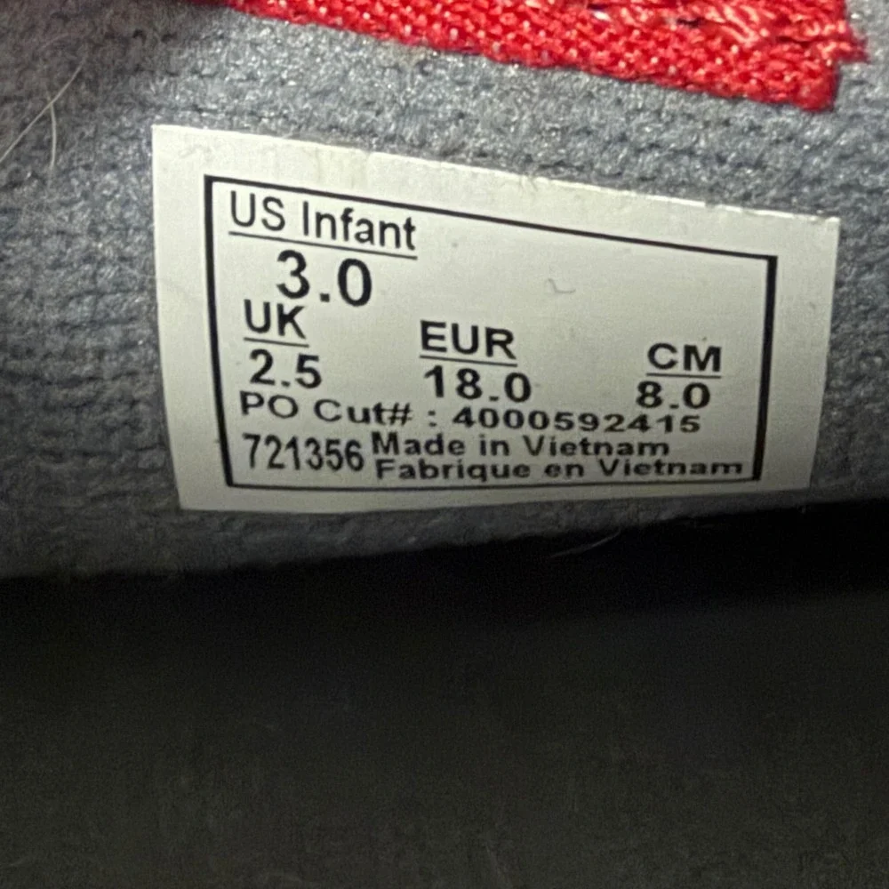 Vans Sk8-Hi Crib Shoes Grey Checkerboard Infant Size 3.0 Soft Sole Sneakers